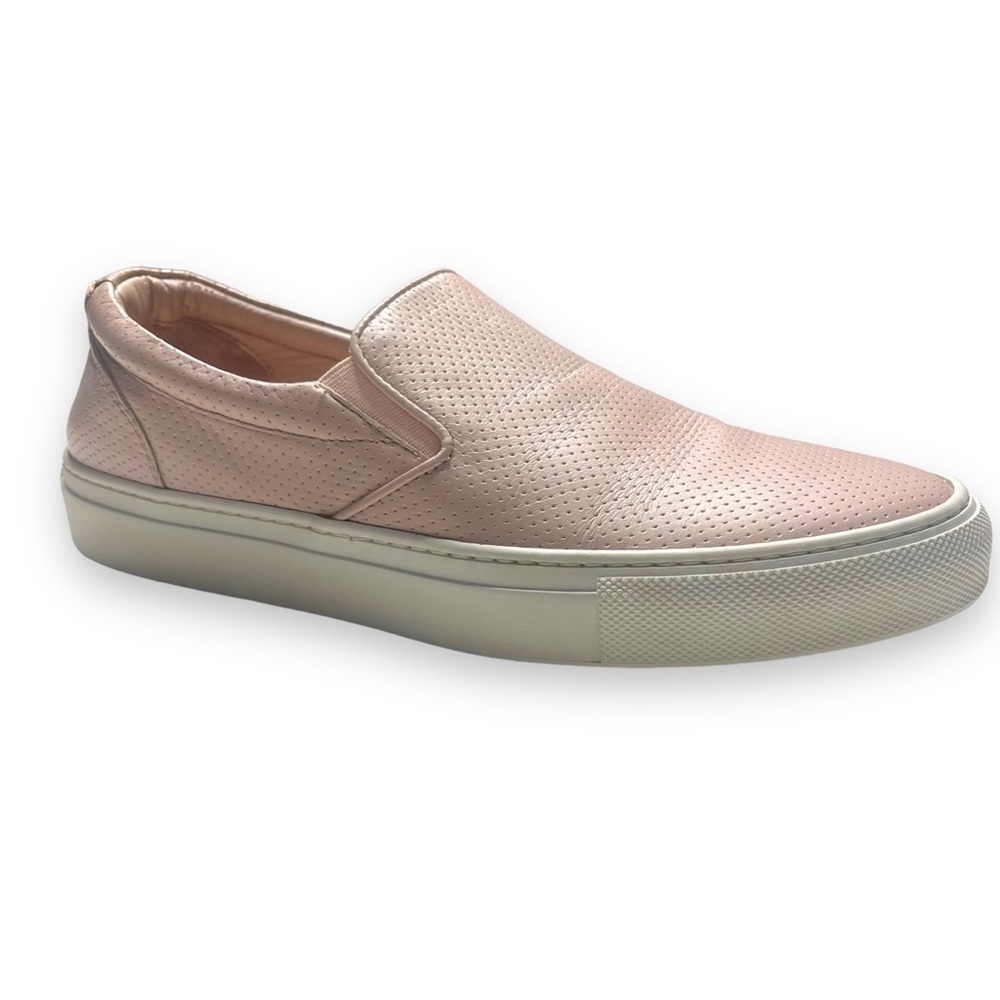 Greats The Wooster Blush Perforated Pink Leather Slip On Shoes Womens Size 8.5